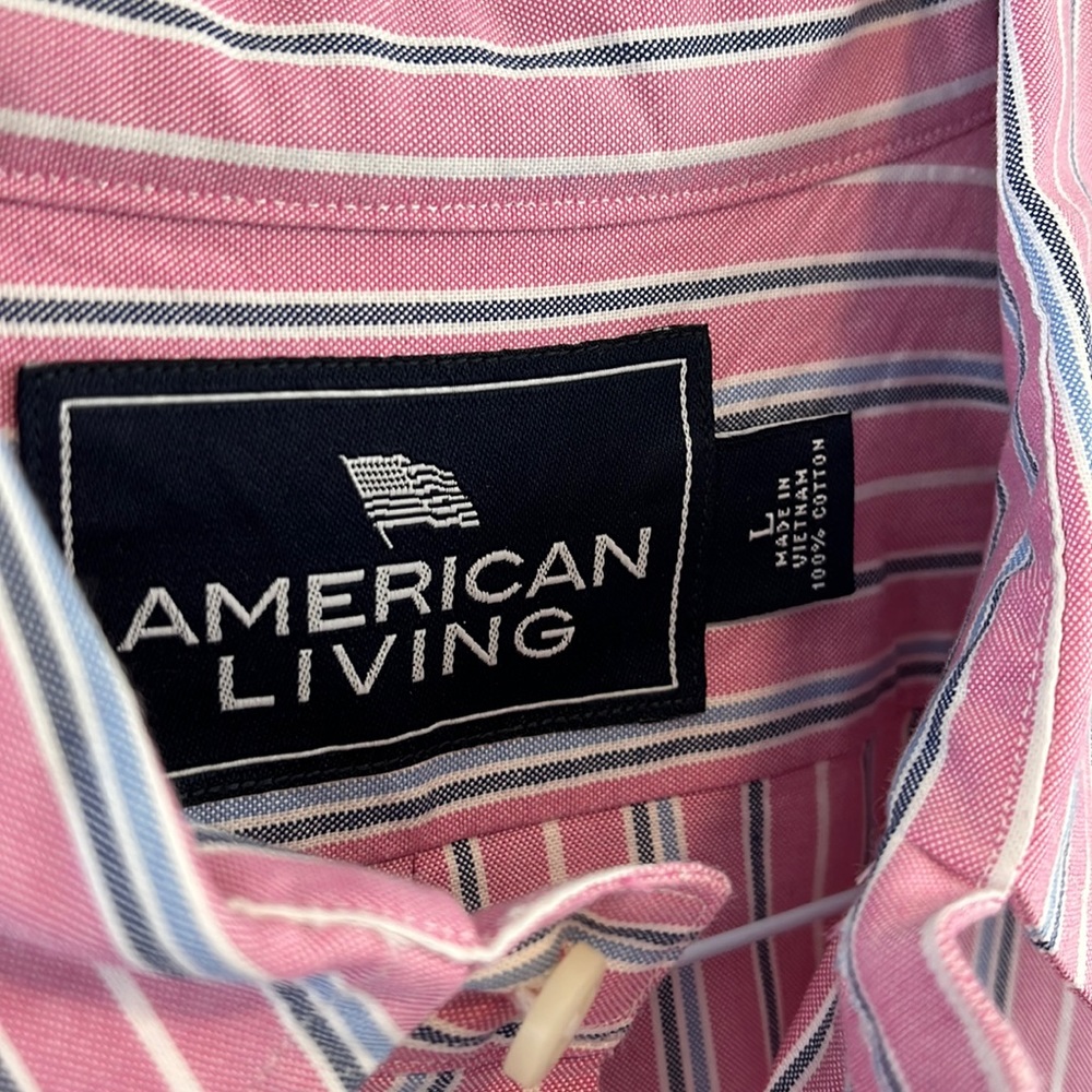 Gently used American living dress shirt size large men’s dress shirt